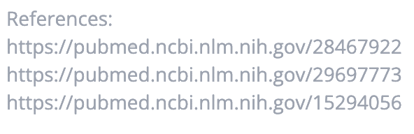 Scientific References